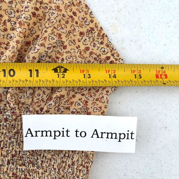 Active USA Womens Juniors Earthy Granola Crop Top Medium Cottage Milkmaid Fairy - Picture 6 of 7